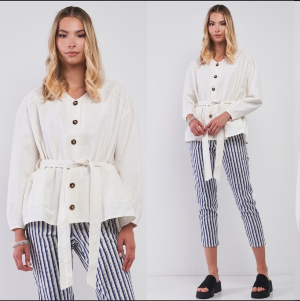 Off White Women's Oversized Summer Jacket